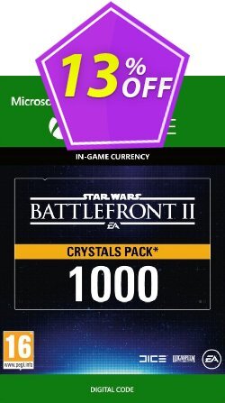 13% OFF Star Wars Battlefront 2: 1000 Crystals Xbox One Discount