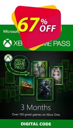 3 Month Xbox Game Pass Trial Xbox One Deal