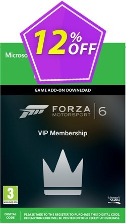 12% OFF Forza Motorsport 6 VIP Membership Xbox One - Digital Code Coupon code