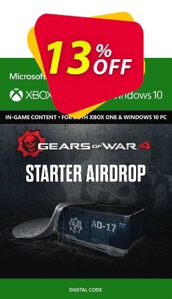 13% OFF Gears of War 4 : Starter Airdrop Content Pack Xbox One / PC Coupon code