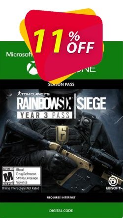 11% OFF Tom Clancys Rainbow Six Siege: Year 3 Pass Xbox One Discount