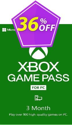 3 Month Xbox Game Pass - PC Deal 2024 CDkeys