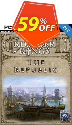 Crusader Kings II: The Republic PC - DLC Coupon discount Crusader Kings II: The Republic PC - DLC Deal 2024 CDkeys - Crusader Kings II: The Republic PC - DLC Exclusive Sale offer 