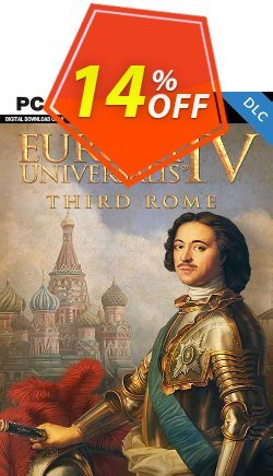 14% OFF Europa Universalis IV: Third Rome PC - DLC Coupon code