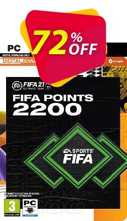 72% OFF FIFA 21 Ultimate Team 2200 Points Pack PC Coupon code