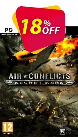 18% OFF Air Conflicts Secret Wars PC Coupon code