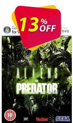13% OFF Aliens Vs Predator - PC  Coupon code