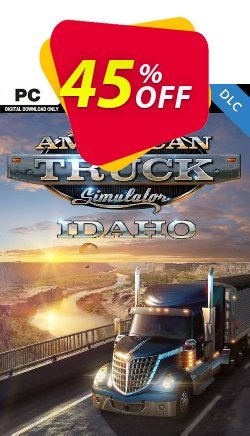 45% OFF American Truck Simulator - Idaho PC - DLC Coupon code