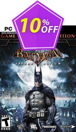 Batman Arkham Asylum Game of the Year Edition PC Coupon discount Batman Arkham Asylum Game of the Year Edition PC Deal 2021 CDkeys - Batman Arkham Asylum Game of the Year Edition PC Exclusive Sale offer for iVoicesoft