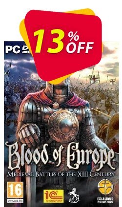 13% OFF Blood of Europe - PC  Coupon code