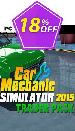 18% OFF Car Mechanic Simulator 2015  Trader Pack PC Coupon code