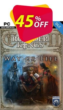 45% OFF Crusader Kings II: Way of Life PC - DLC Discount