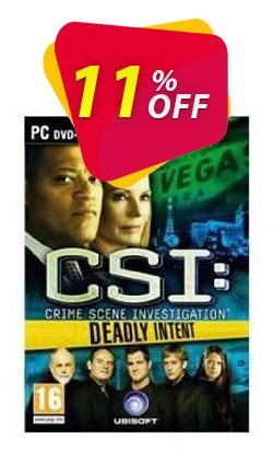 11% OFF CSI: Crime Scene Investigation - Deadly Intent - PC  Coupon code