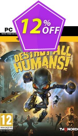 12% OFF Destroy All Humans! PC + DLC Coupon code