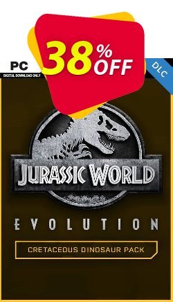 Jurassic World Evolution PC: Cretaceous Dinosaur Pack DLC Coupon discount Jurassic World Evolution PC: Cretaceous Dinosaur Pack DLC Deal 2024 CDkeys - Jurassic World Evolution PC: Cretaceous Dinosaur Pack DLC Exclusive Sale offer 