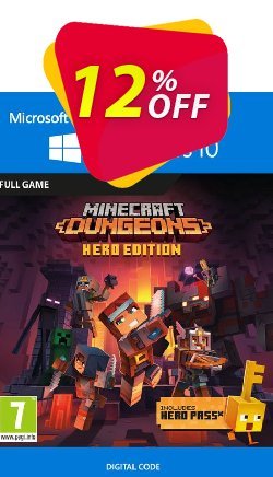 12% OFF Minecraft Dungeons Hero Edition - Windows 10 PC Coupon code