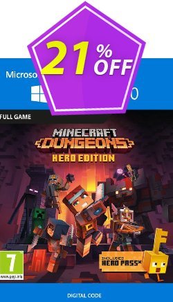 Minecraft Dungeons: Hero Edition - Windows 10 PC - UK  Coupon discount Minecraft Dungeons: Hero Edition - Windows 10 PC (UK) Deal 2024 CDkeys - Minecraft Dungeons: Hero Edition - Windows 10 PC (UK) Exclusive Sale offer 