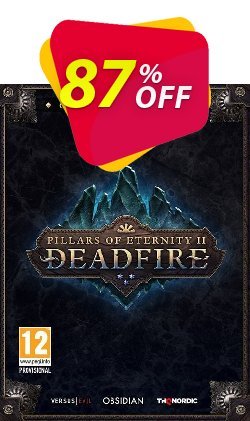 87% OFF Pillars of Eternity II 2 Deadfire Obsidian Edition PC Discount