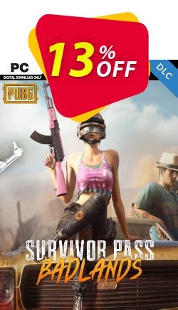 13% OFF PlayerUnknowns Battlegrounds - PUBG PC Survivor Pass 5: Badlands DLC Coupon code