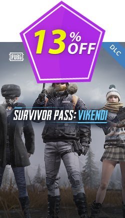 13% OFF PlayerUnknowns Battlegrounds - PUBG PC Survivor Pass Vikendi DLC Coupon code