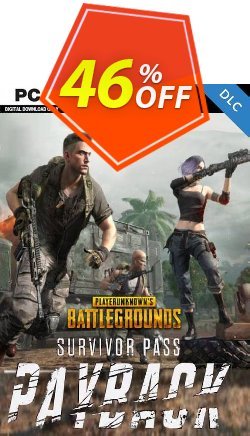 46% OFF Playerunknown&#039;s Battlegrounds: Survivor Pass - Payback PC - DLC Coupon code