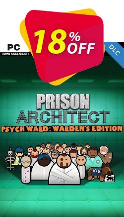 18% OFF Prison Architect - Psych Ward Wardens Edition PC-DLC Coupon code