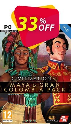 33% OFF Sid Meier&#039;s Civilization VI - Maya & Gran Colombia Pack PC - DLC Discount