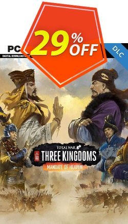 29% OFF Total War: Three Kingdoms - Mandate of Heaven PC - DLC - WW  Coupon code