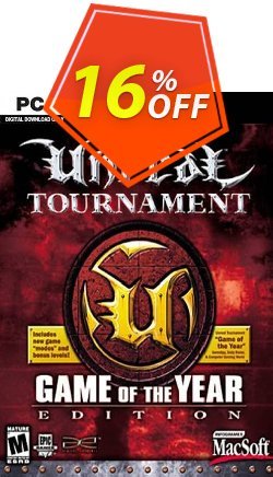 16% OFF Unreal Tournament: Game of the Year Edition PC Coupon code