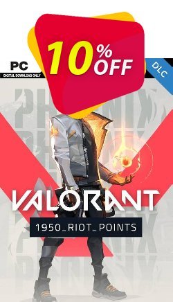 10% OFF Valorant 1950 Riot Points PC Coupon code