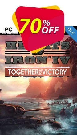 70% OFF Hearts of Iron IV: Together for Victory PC - DLC Discount