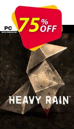 75% OFF Heavy Rain PC - EU  Coupon code