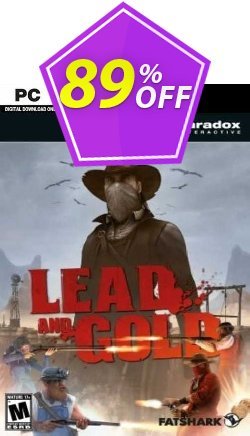 89% OFF Lead and Gold: Gangs of the Wild West PC Discount