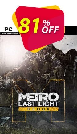 81% OFF Metro Last Light Redux PC - EU  Coupon code