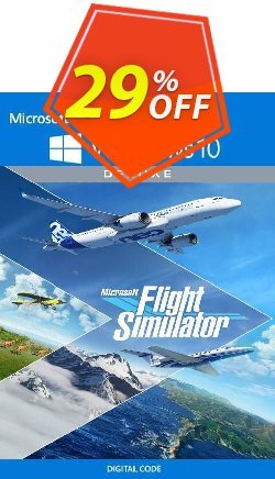 29% OFF Microsoft Flight Simulator: Deluxe Edition - Windows 10 PC Coupon code