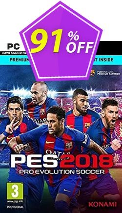 91% OFF Pro Evolution Soccer 2018 Premium Edition PC - EU  Discount