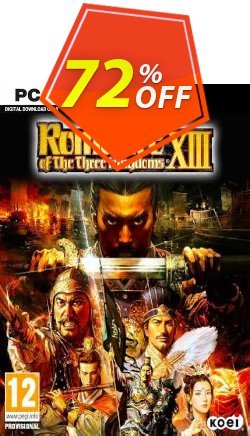 72% OFF Romance of the Three Kingdoms XIII PC Discount