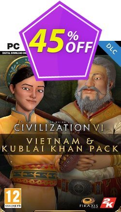 Sid Meier’s Civilization VI - Vietnam & Kublai Khan Civilization & Scenario Pack PC DLC - Epic  Coupon discount Sid Meier’s Civilization VI - Vietnam &amp; Kublai Khan Civilization &amp; Scenario Pack PC DLC (Epic) Deal 2024 CDkeys - Sid Meier’s Civilization VI - Vietnam &amp; Kublai Khan Civilization &amp; Scenario Pack PC DLC (Epic) Exclusive Sale offer 