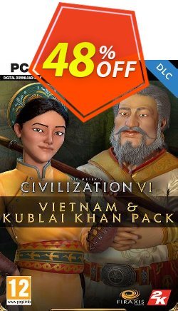 Sid Meier’s Civilization VI - Vietnam & Kublai Khan Civilization & Scenario Pack PC DLC - Steam  Coupon discount Sid Meier’s Civilization VI - Vietnam &amp; Kublai Khan Civilization &amp; Scenario Pack PC DLC (Steam) Deal 2024 CDkeys - Sid Meier’s Civilization VI - Vietnam &amp; Kublai Khan Civilization &amp; Scenario Pack PC DLC (Steam) Exclusive Sale offer 