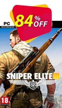 84% OFF Sniper Elite 3 PC - EU  Discount