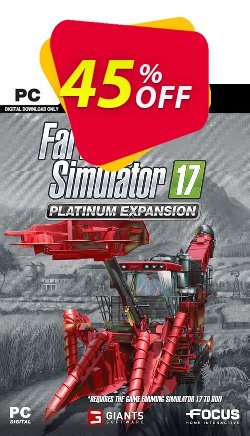 45% OFF Farming Simulator 17 - Platinum Expansion PC Discount