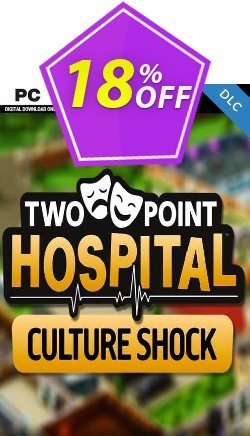 18% OFF Two Point Hospital: Culture Shock PC - DLC Discount