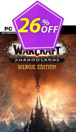 26% OFF World Of Warcraft: Shadowlands Heroic Edition PC - US  Discount