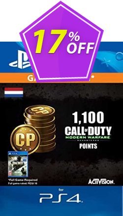 Call of Duty Modern Warfare - 1100 Points PS4 - Netherlands  Coupon discount Call of Duty Modern Warfare - 1100 Points PS4 (Netherlands) Deal 2024 CDkeys - Call of Duty Modern Warfare - 1100 Points PS4 (Netherlands) Exclusive Sale offer 