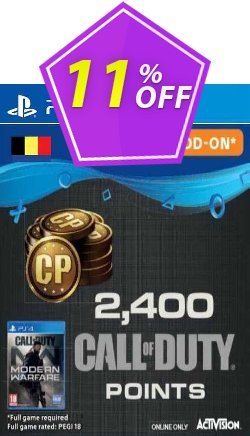 Call of Duty Modern Warfare 2400 Points PS4 (Belgium) Deal 2024 CDkeys