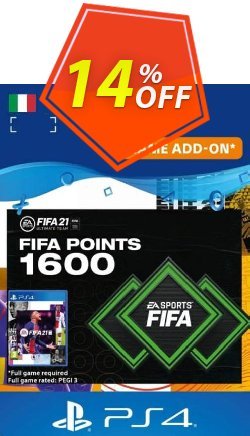 FIFA 21 Ultimate Team 1600 Points Pack PS4/PS5 (Italy) Deal 2024 CDkeys