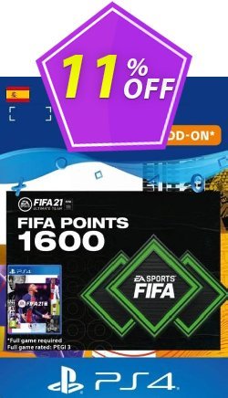 11% OFF FIFA 21 Ultimate Team 1600 Points Pack PS4/PS5 - Spain  Discount