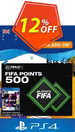 FIFA 21 Ultimate Team 500 Points Pack PS4/PS5 (UK) Deal 2024 CDkeys