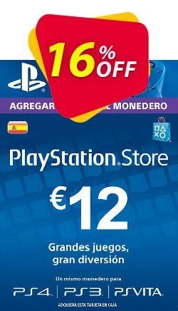 16% OFF PlayStation Network - PSN Card - 12 EUR - Spain  Discount