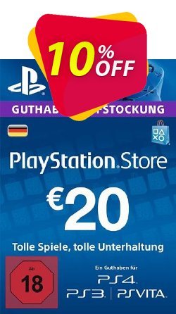 PlayStation Network - PSN Card - 20 EUR - Germany  Coupon discount PlayStation Network (PSN) Card - 20 EUR (Germany) Deal 2024 CDkeys - PlayStation Network (PSN) Card - 20 EUR (Germany) Exclusive Sale offer 